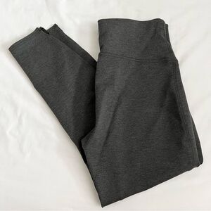 Spanx Leggings Sz XL Ankle Length Ponte Hem Slit dark gray